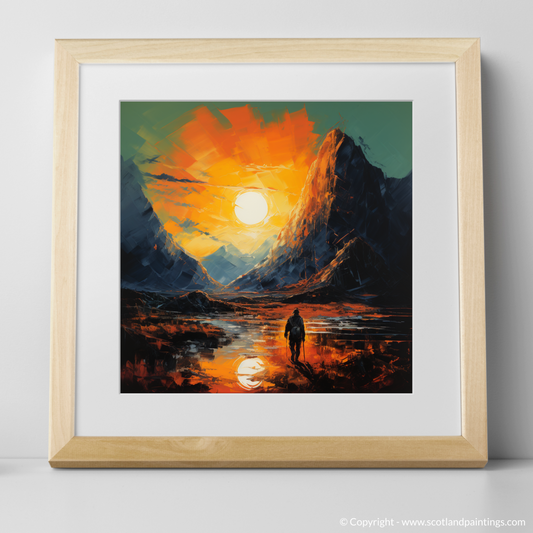 Hiker's Twilight Dream in Surreal Glencoe