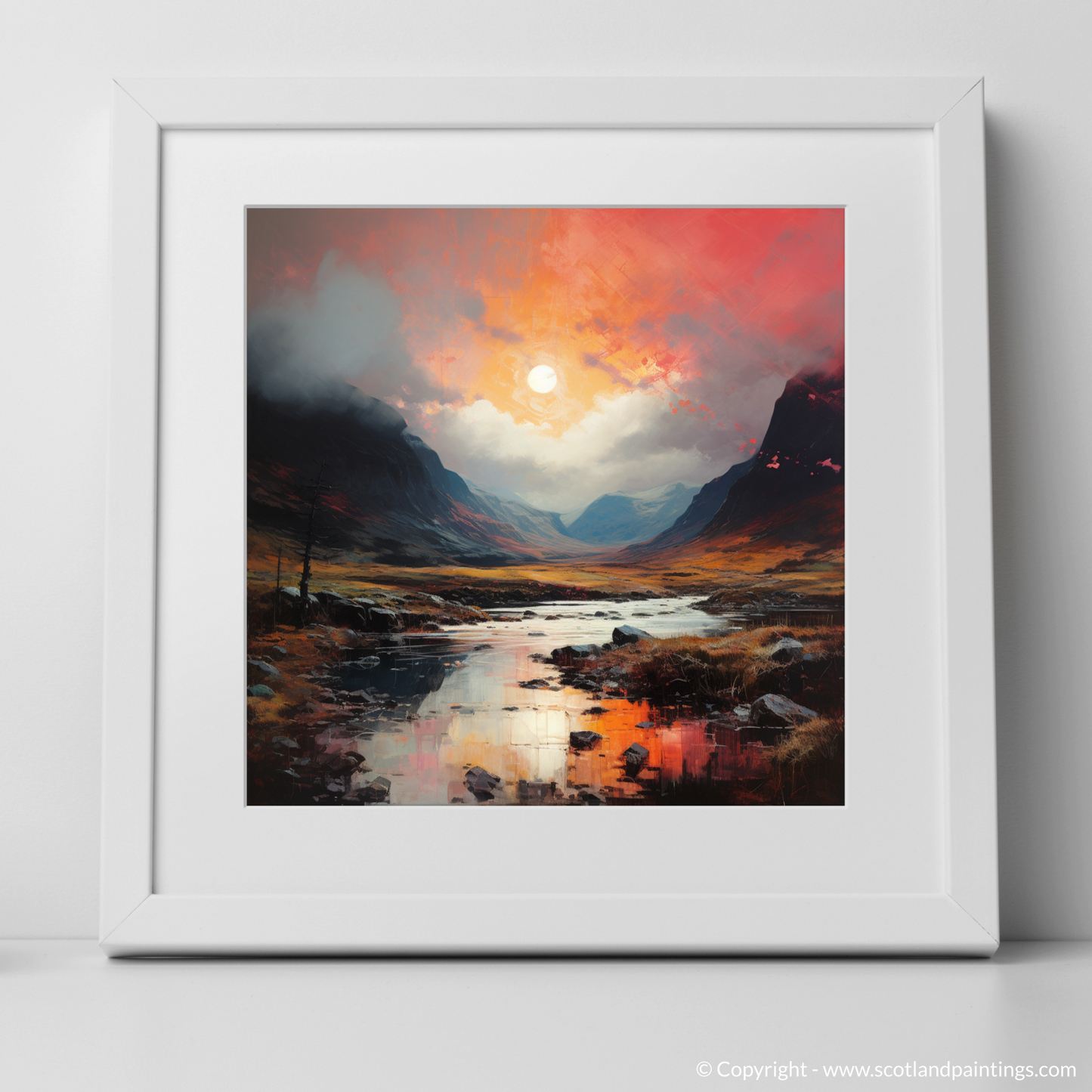 Crimson Skies of Glencoe: A Pop Art Tribute