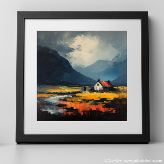 Vivid Solitude: A Fauvist Rendition of Glencoe's Lonely Cabin
