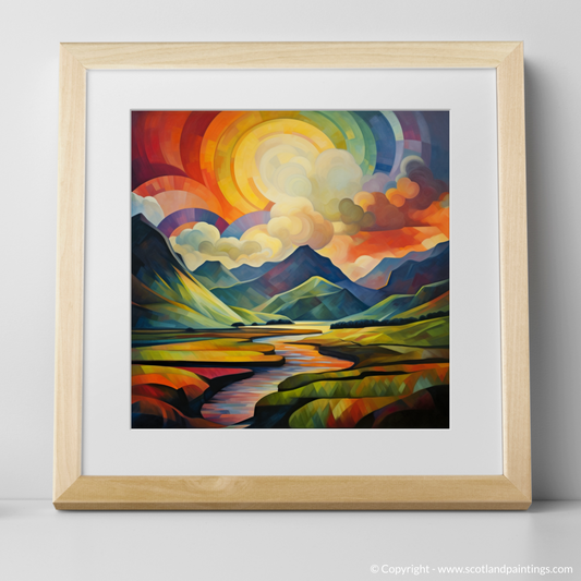 Cubist Glencoe: A Geometric Dance of Land and Sky