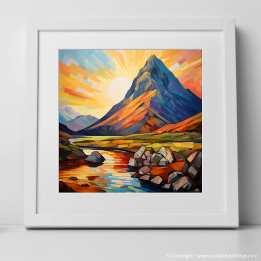 Golden Hour Geometric Ode to Buachaille in Glencoe