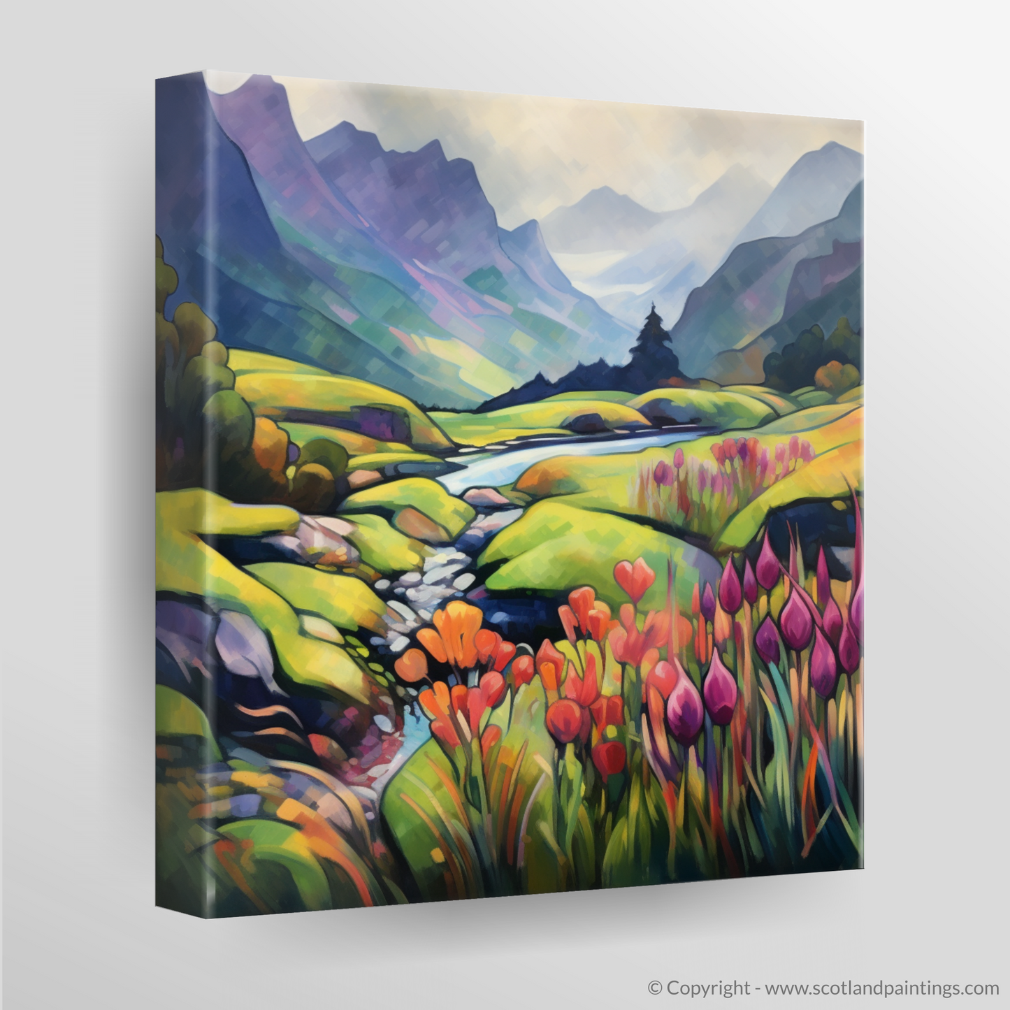 Morning Dew in Glencoe: A Cubist Reawakening