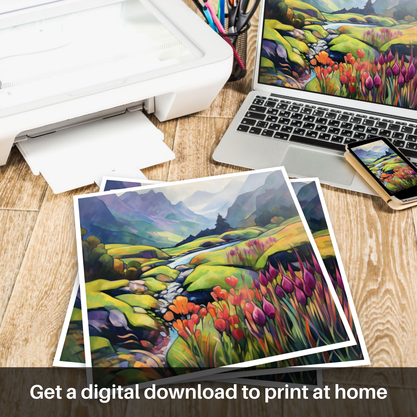 Morning Dew in Glencoe: A Cubist Reawakening