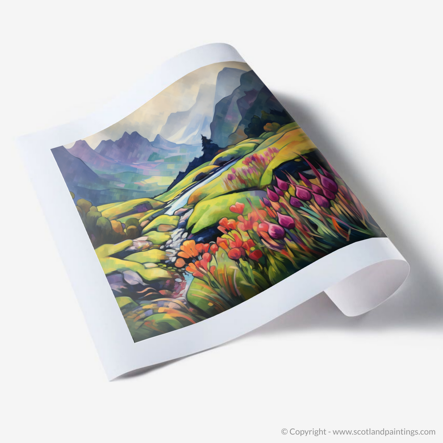 Morning Dew in Glencoe: A Cubist Reawakening