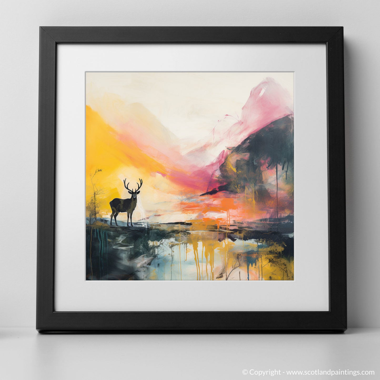 Highland Silhouette: An Abstract Ode to Glencoe's Majesty