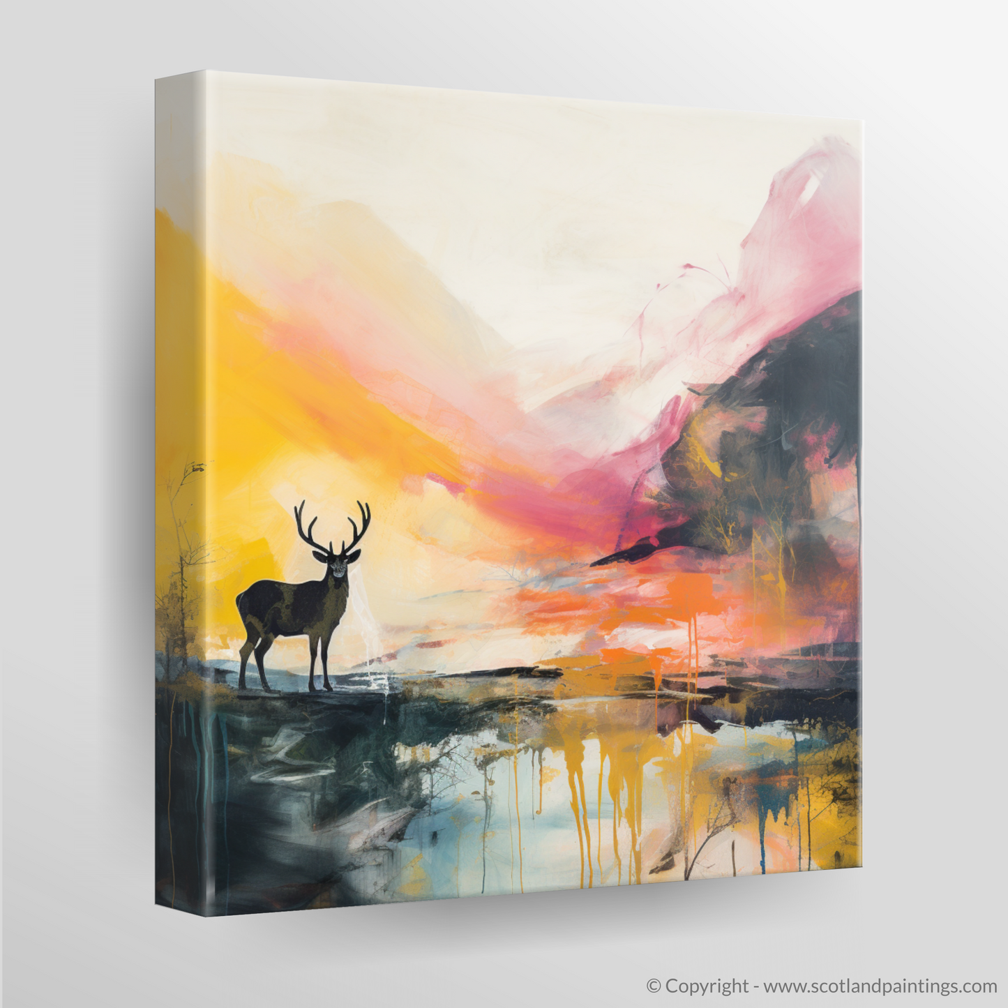 Highland Silhouette: An Abstract Ode to Glencoe's Majesty