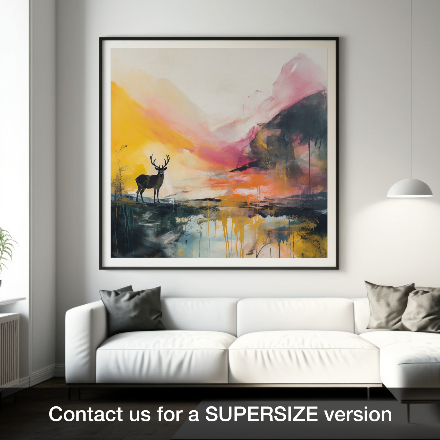 Highland Silhouette: An Abstract Ode to Glencoe's Majesty