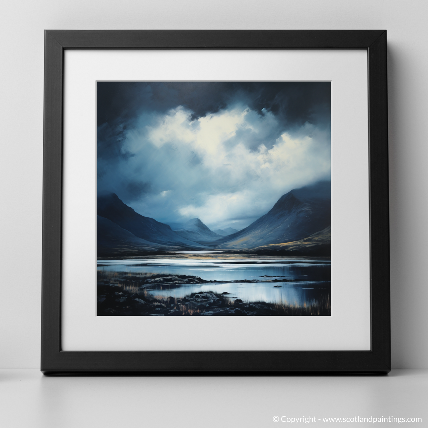 Dramatic Skies Over Glencoe: A Minimalist Interpretation