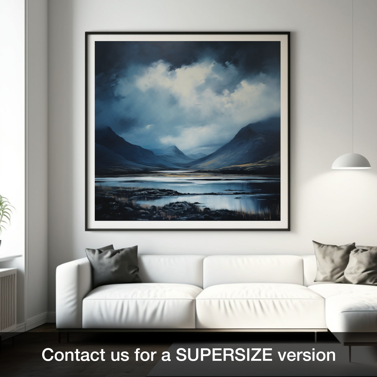 Dramatic Skies Over Glencoe: A Minimalist Interpretation