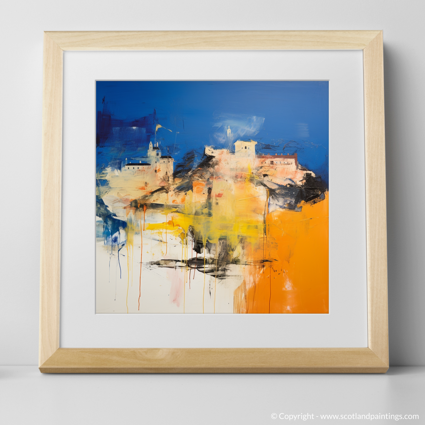 Edinburgh Castle Reimagined: An Abstract Scottish Masterpiece