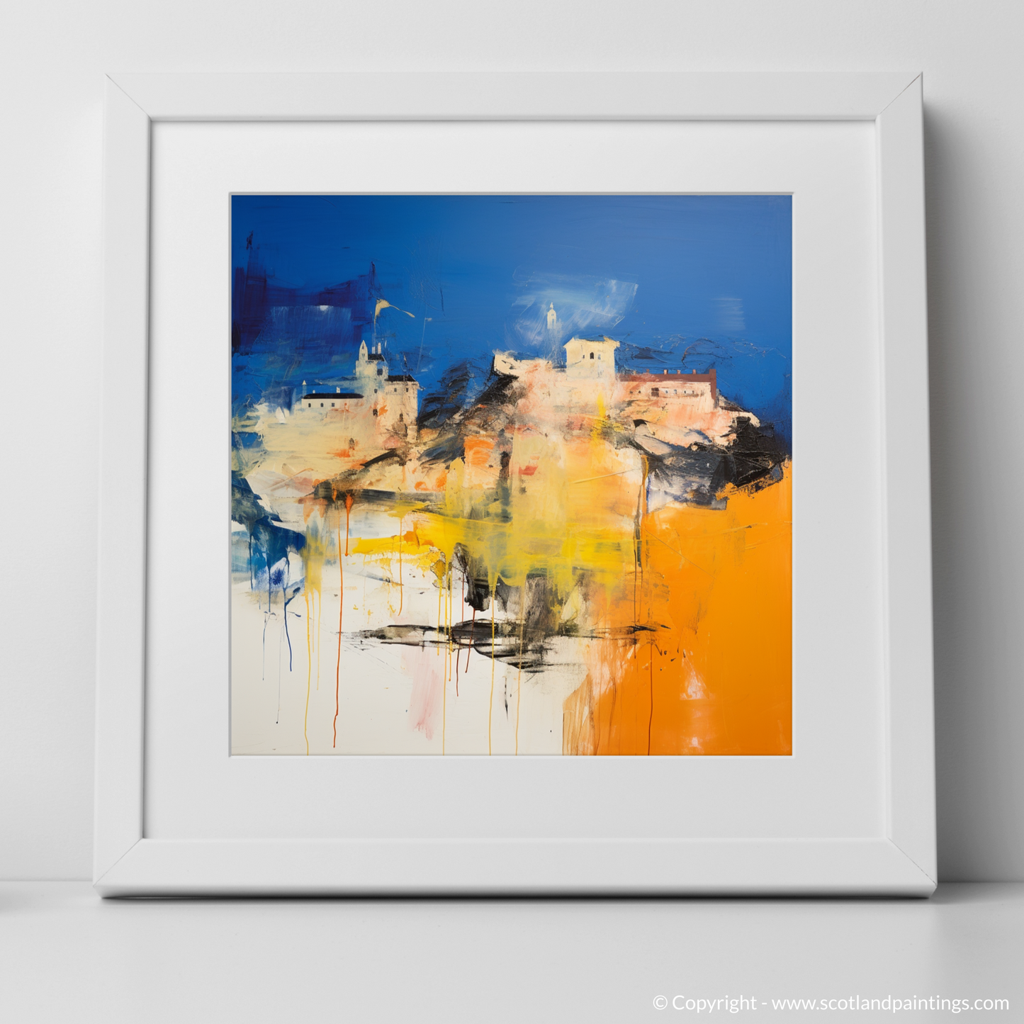 Edinburgh Castle Reimagined: An Abstract Scottish Masterpiece