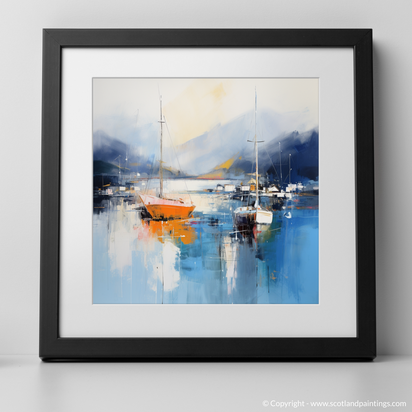 Harbour Reflections: An Abstract Dance at Tarbert Marina, Loch Fyne
