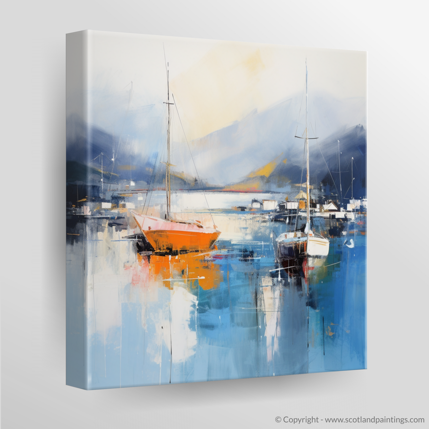 Harbour Reflections: An Abstract Dance at Tarbert Marina, Loch Fyne