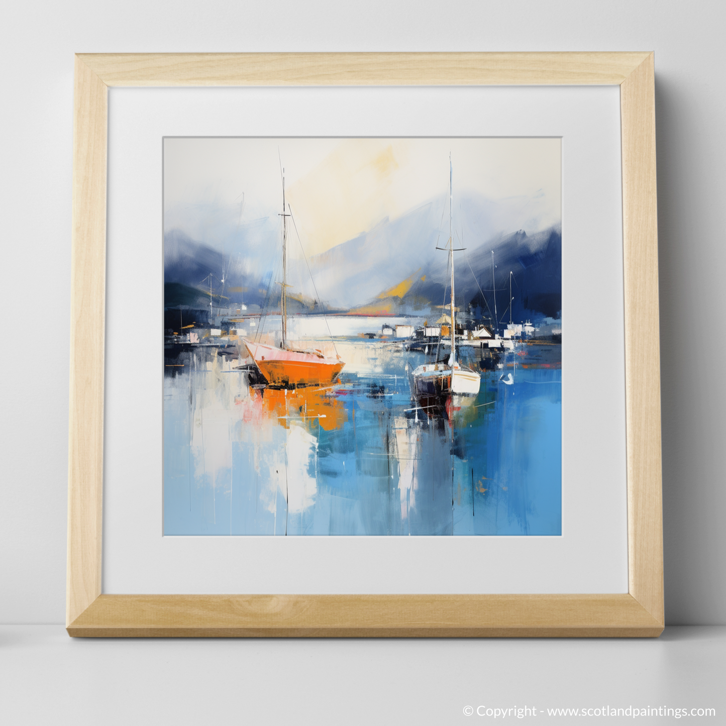 Harbour Reflections: An Abstract Dance at Tarbert Marina, Loch Fyne