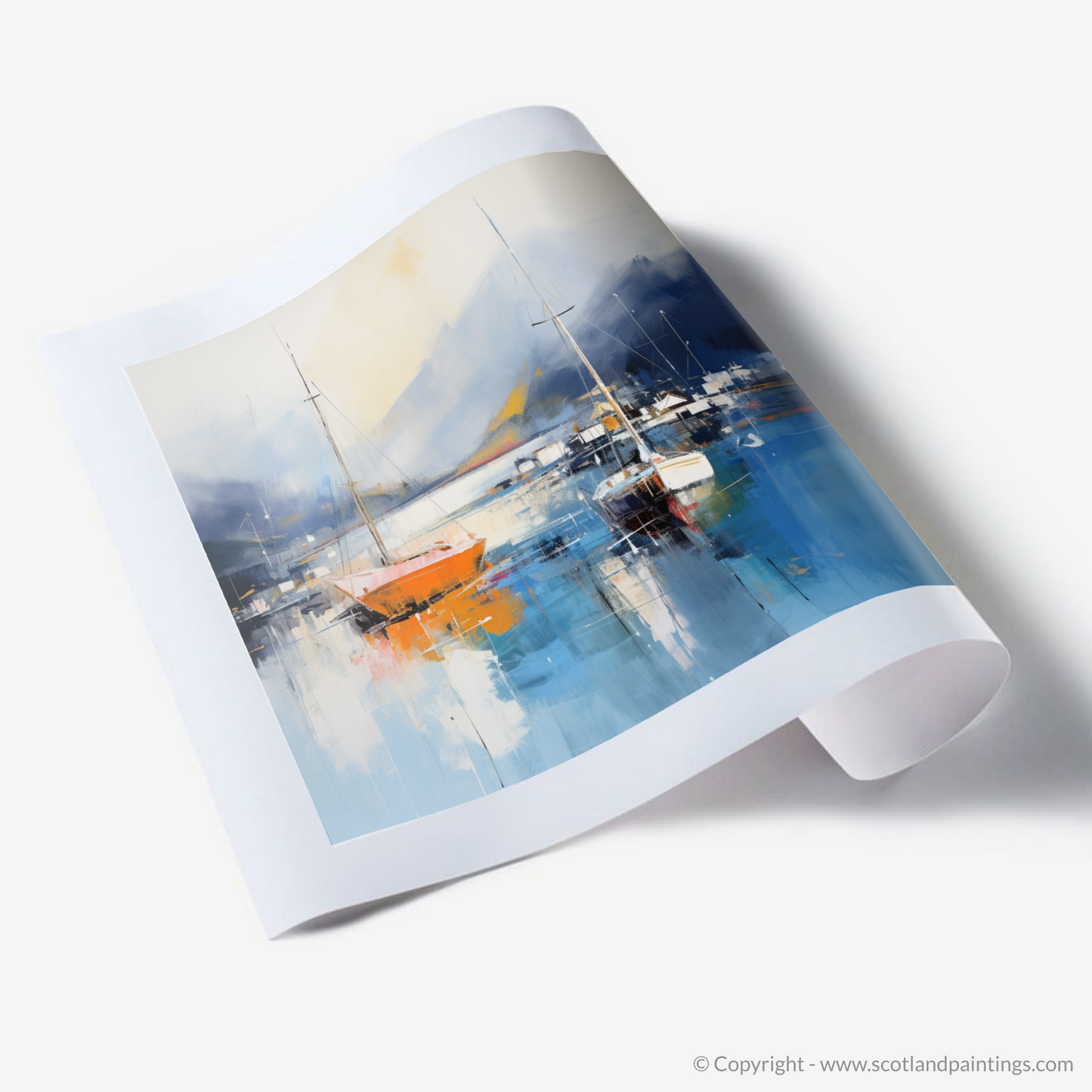 Harbour Reflections: An Abstract Dance at Tarbert Marina, Loch Fyne