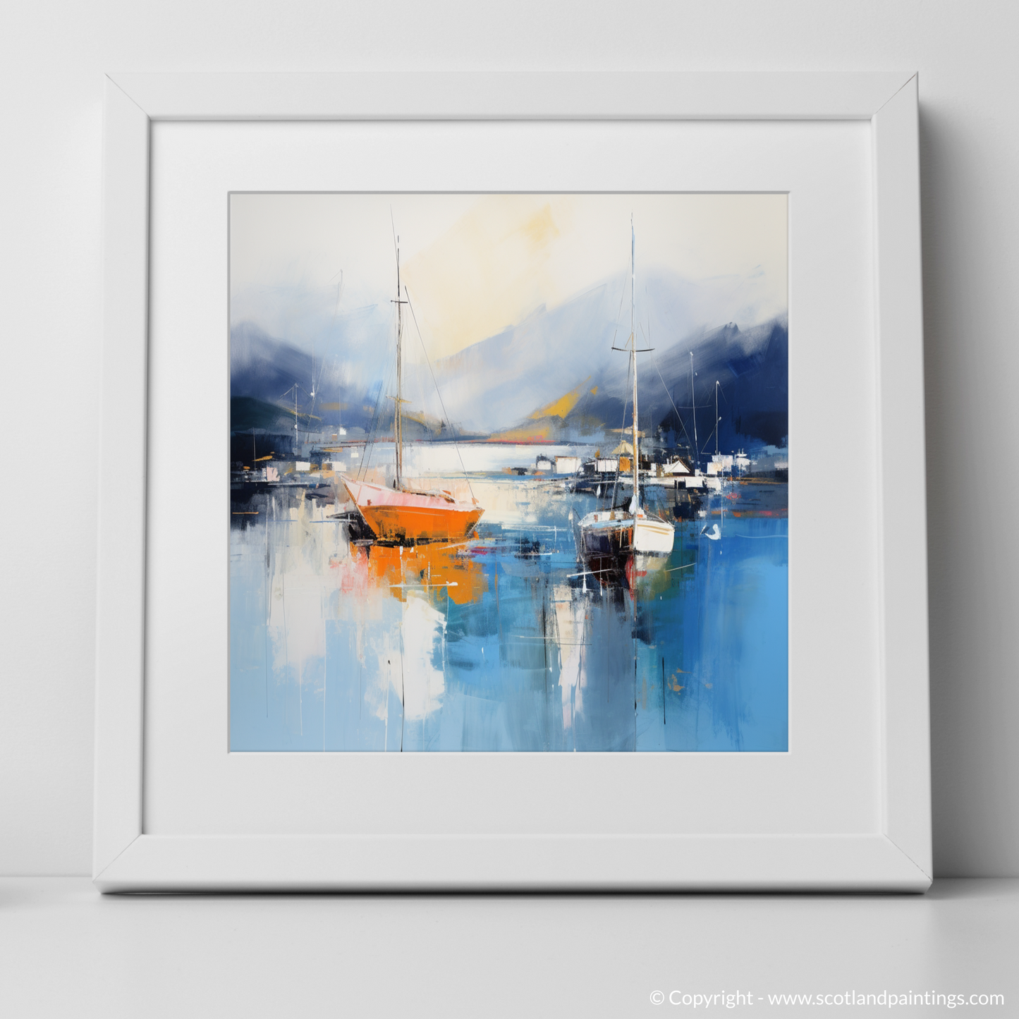Harbour Reflections: An Abstract Dance at Tarbert Marina, Loch Fyne