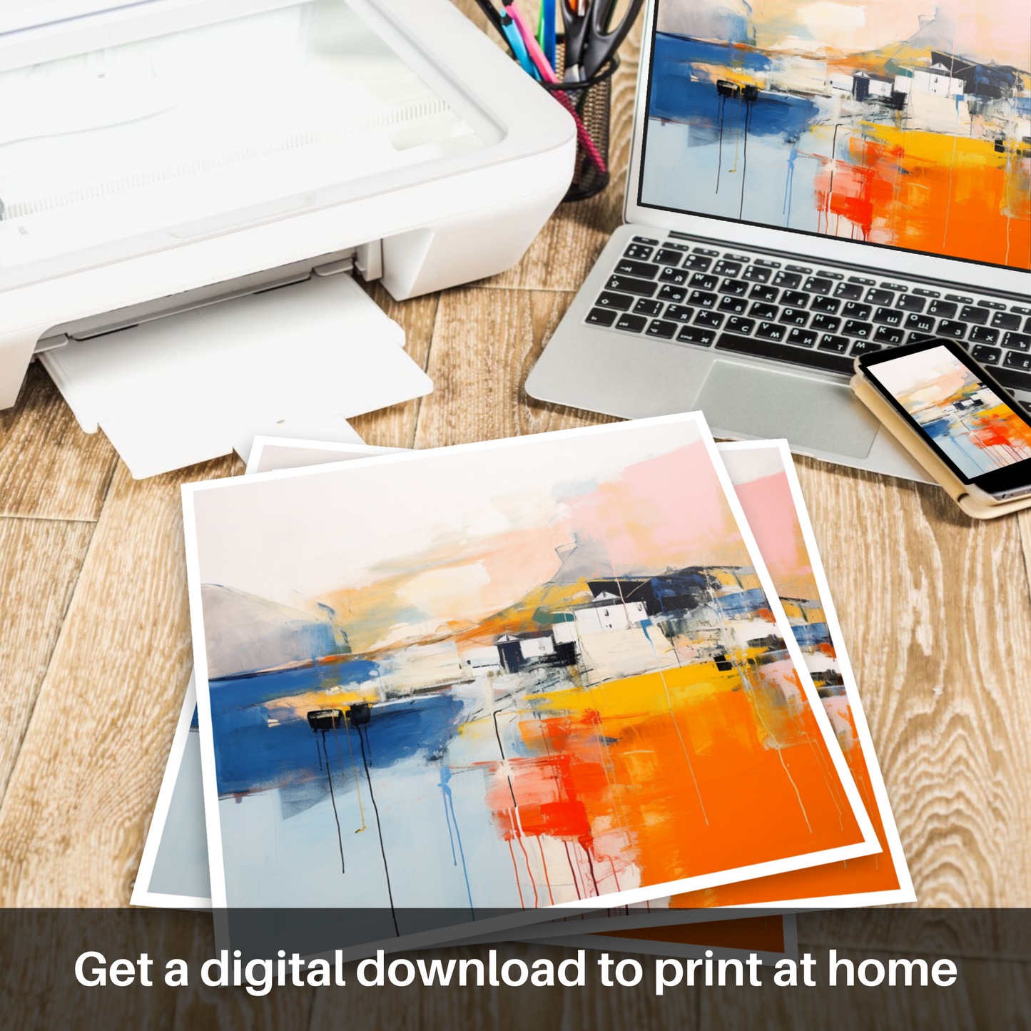 Craobh Haven Harbour: An Abstract Coastal Symphony