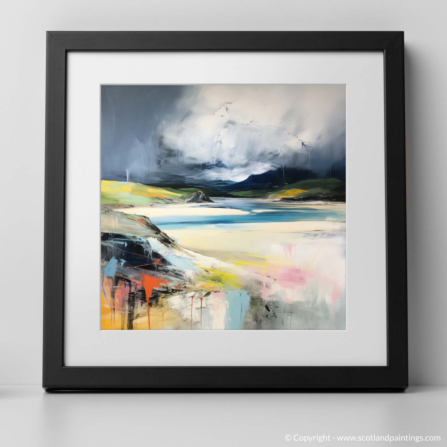 Storm over Durness Beach: An Abstract Encounter