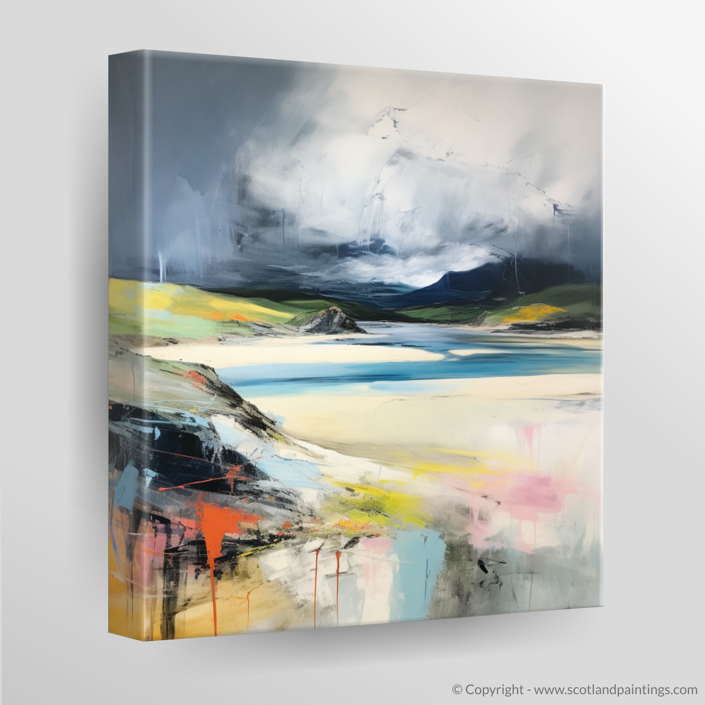 Storm over Durness Beach: An Abstract Encounter