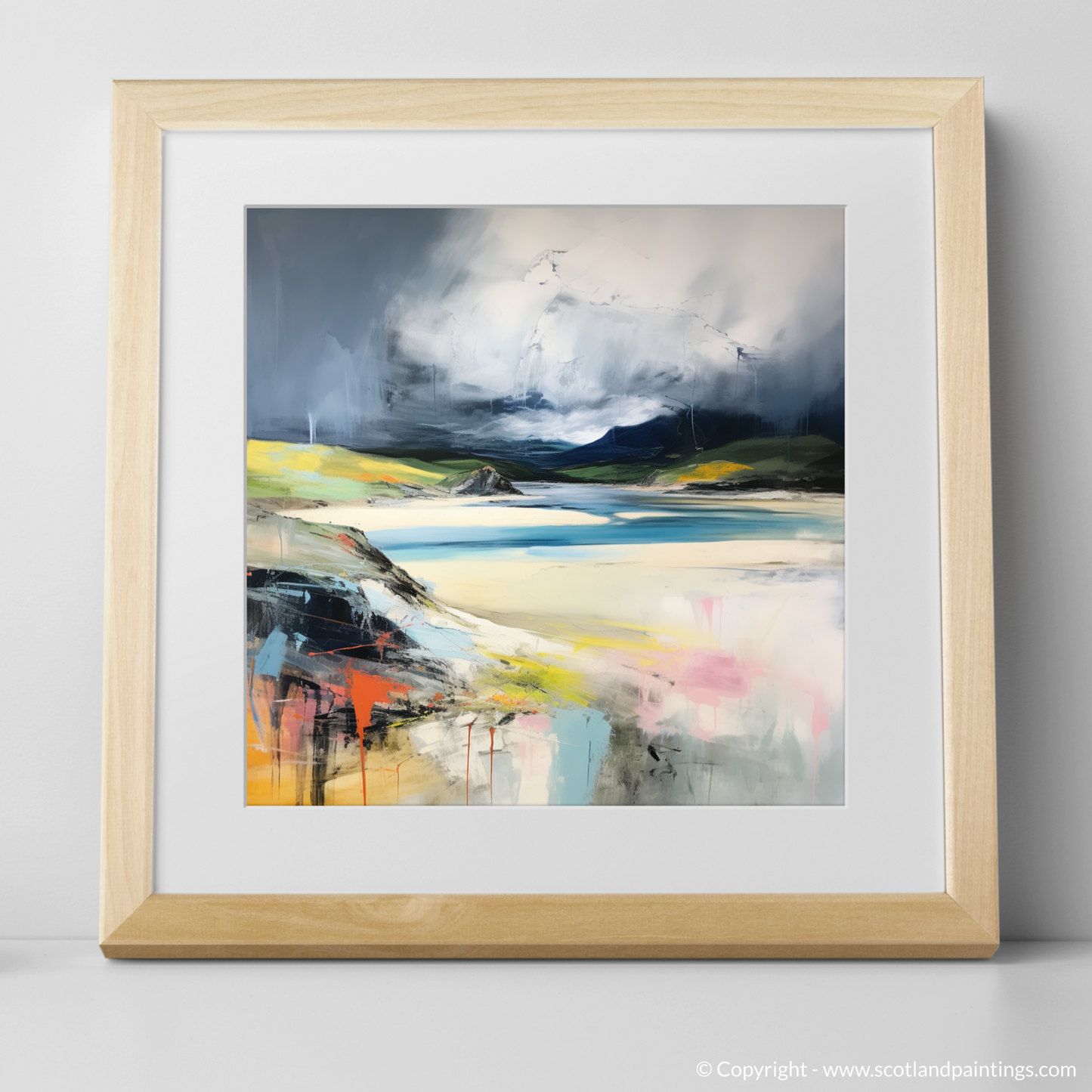 Storm over Durness Beach: An Abstract Encounter
