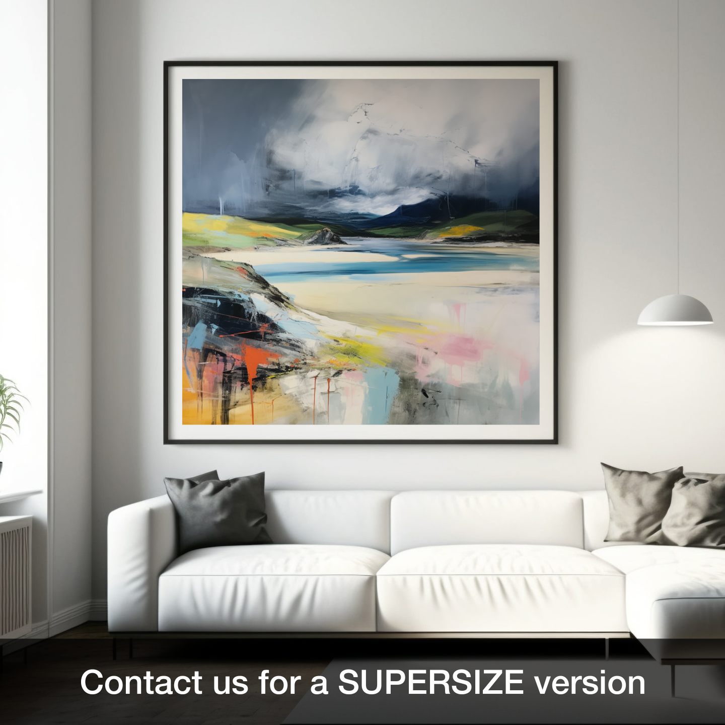 Storm over Durness Beach: An Abstract Encounter