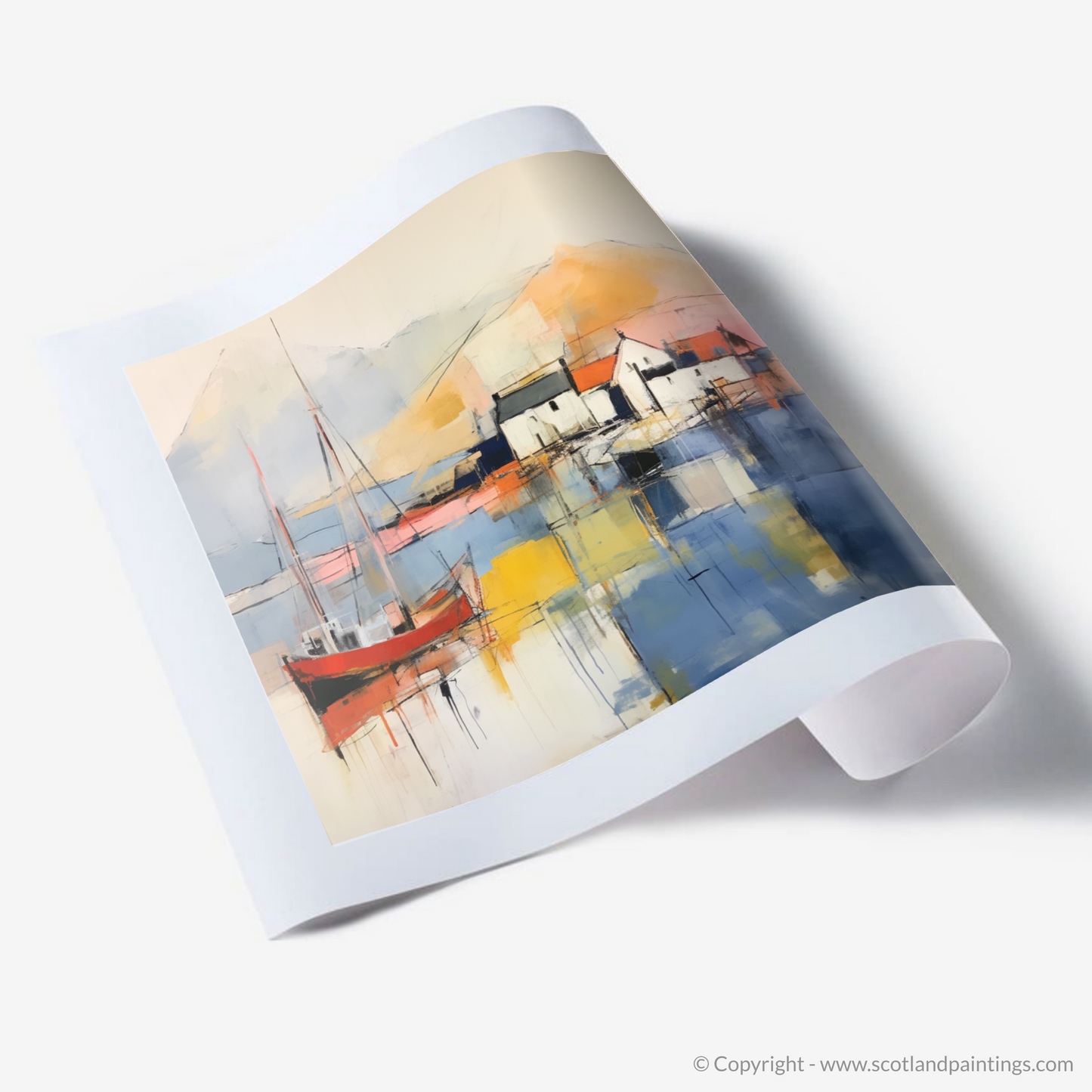 Abstract Essence of Ullapool Harbour