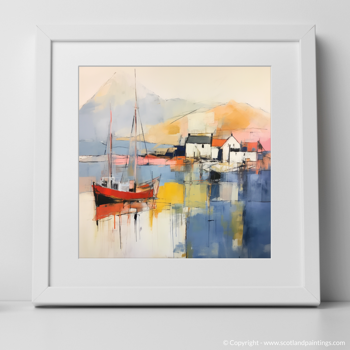 Abstract Essence of Ullapool Harbour