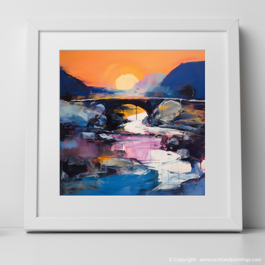 Twilight Embrace over Glencoe's Rustic Bridge