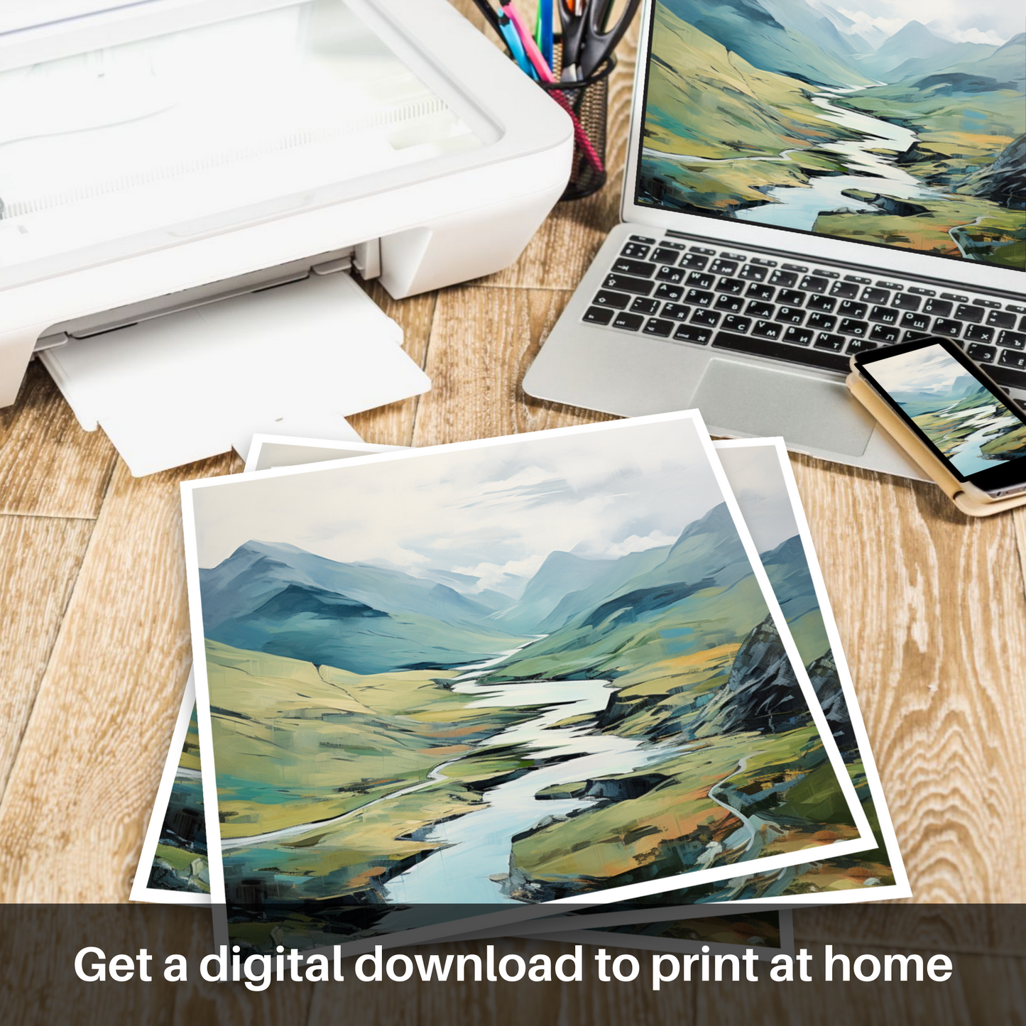 Highland Reverie: An Abstract Ode to Glen Shiel