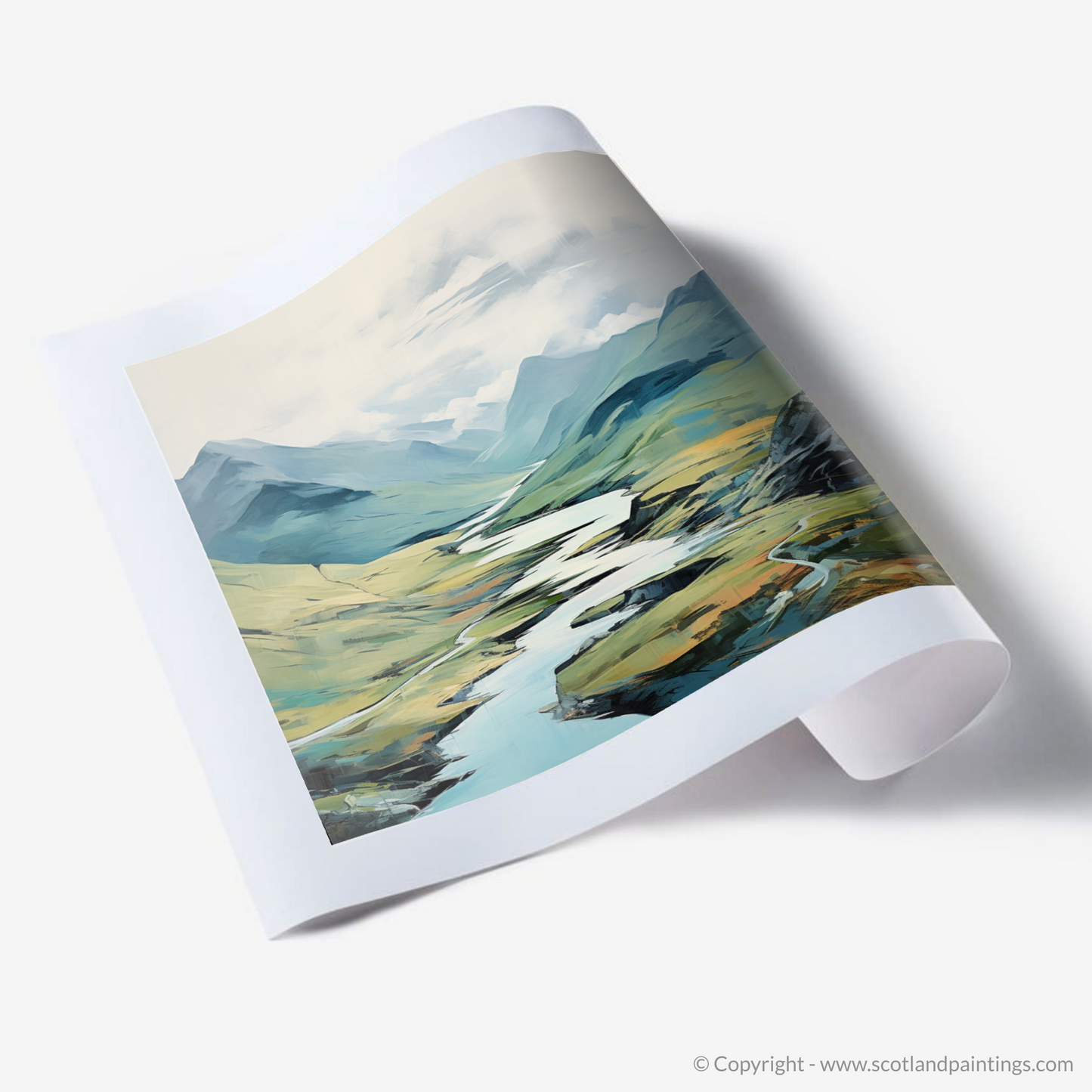 Highland Reverie: An Abstract Ode to Glen Shiel