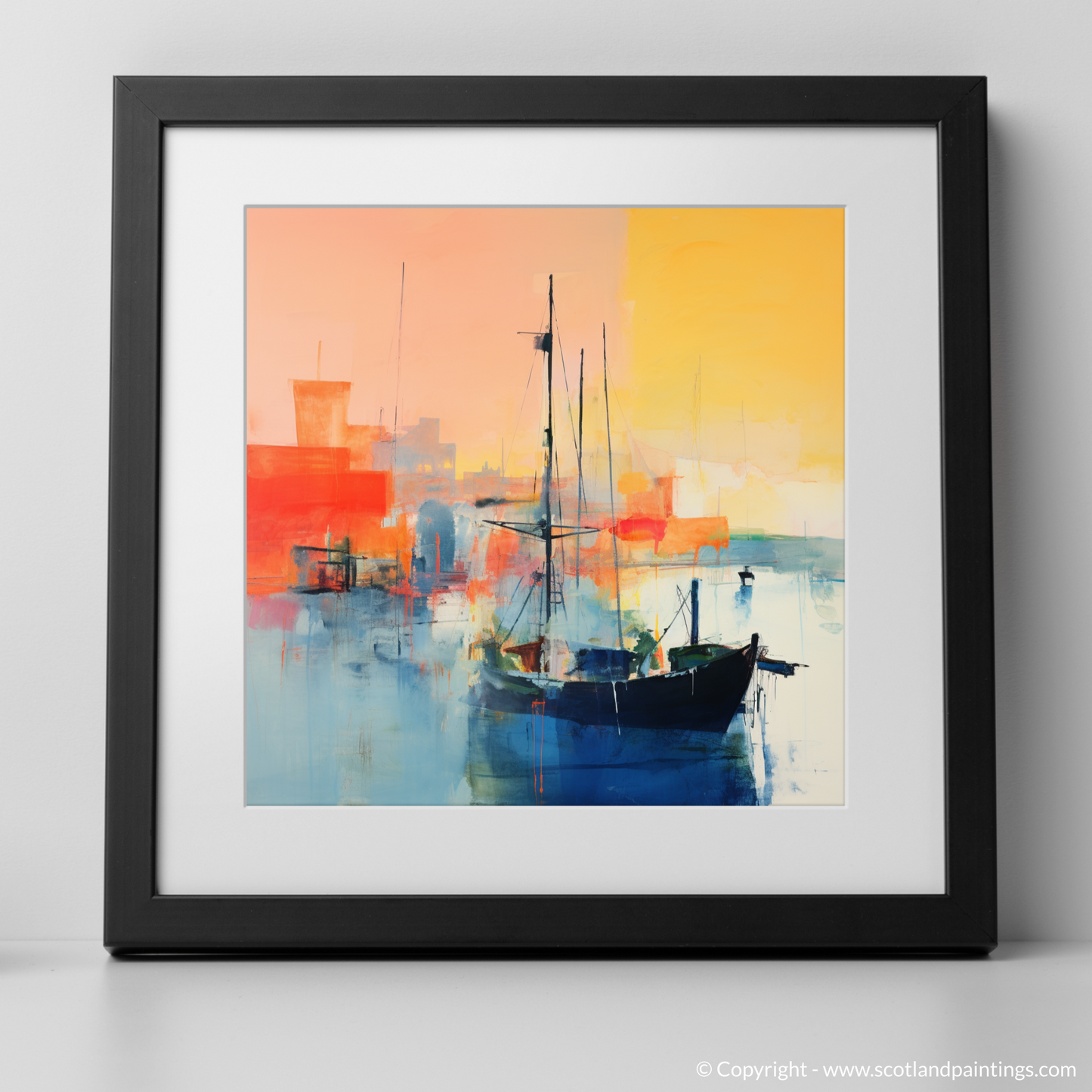 Golden Hour at Charlestown Harbour: An Abstract Ode to Scotland's Coastline