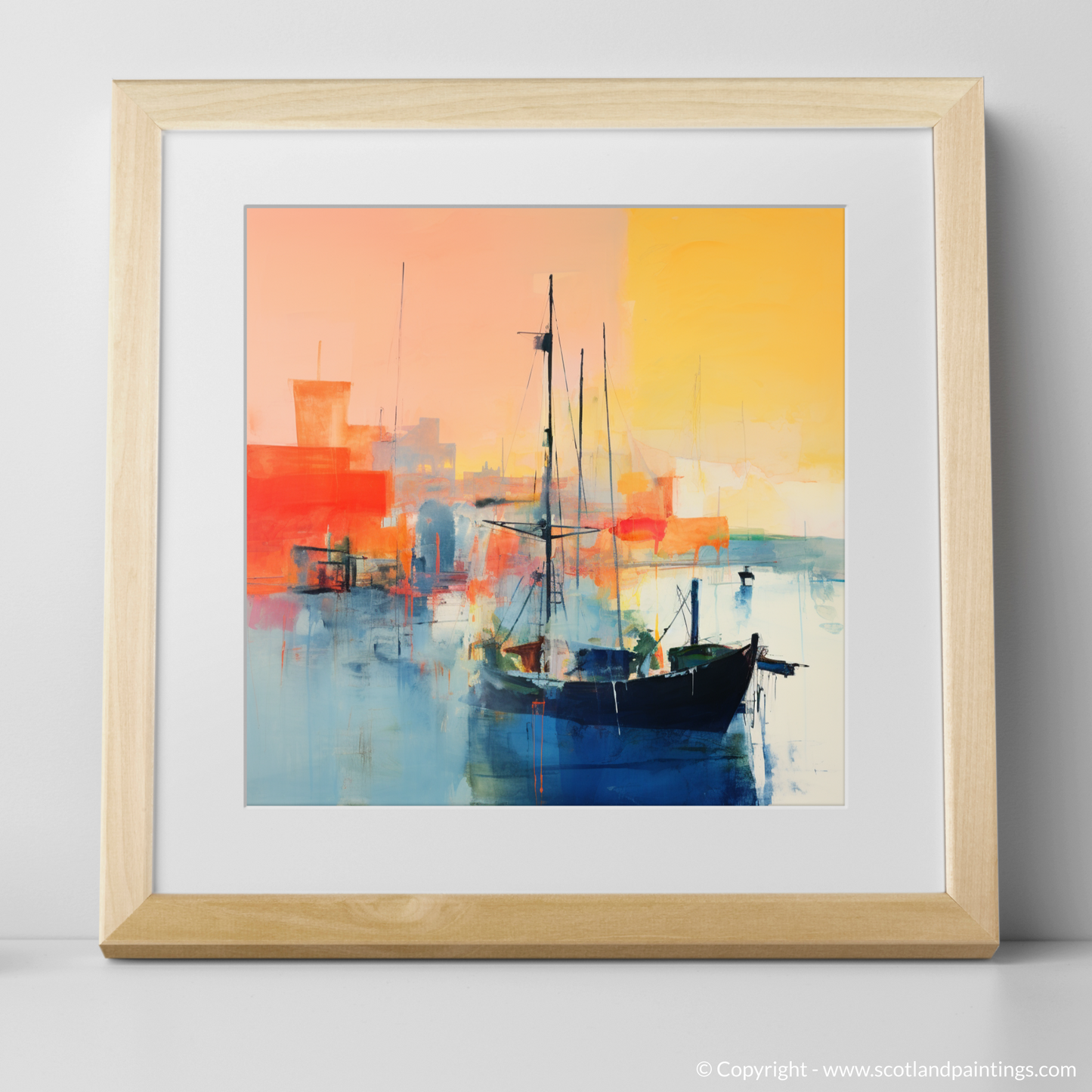 Golden Hour at Charlestown Harbour: An Abstract Ode to Scotland's Coastline