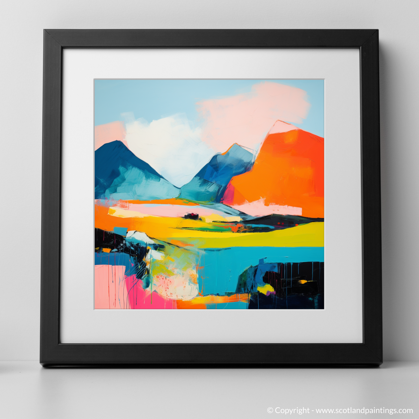 Lochnagar's Fiery Peak: An Abstract Highland Reverie