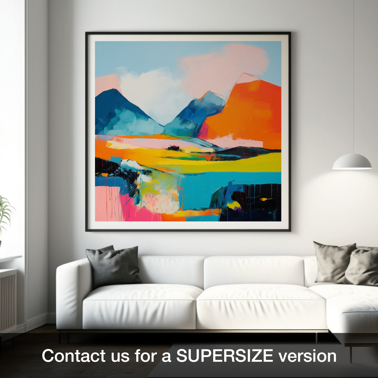 Lochnagar's Fiery Peak: An Abstract Highland Reverie