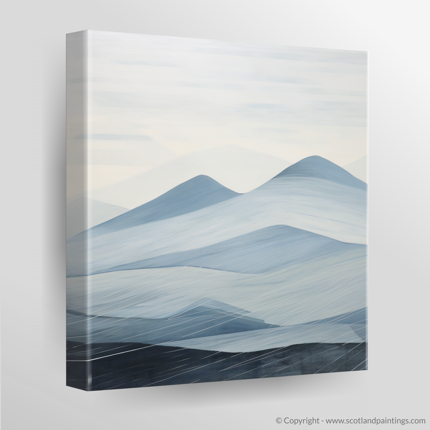 Painting and Art Print of Càrn Liath (Beinn a' Ghlò). Misty Majesty of Càrn Liath.