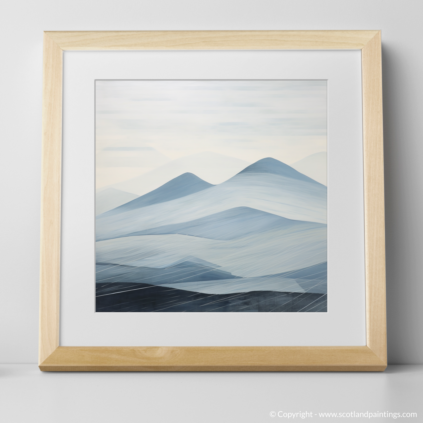 Painting and Art Print of Càrn Liath (Beinn a' Ghlò). Misty Majesty of Càrn Liath.
