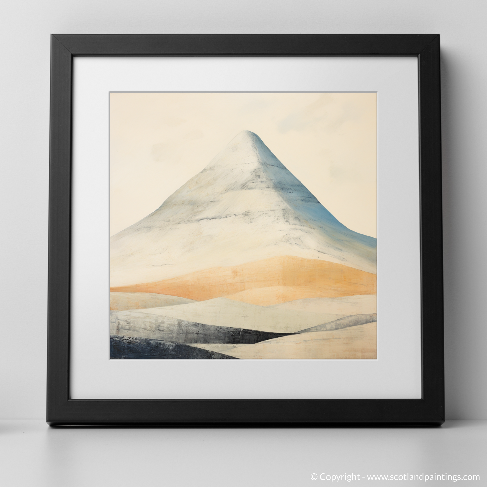 Art Print of Beinn Dòrain with a black frame