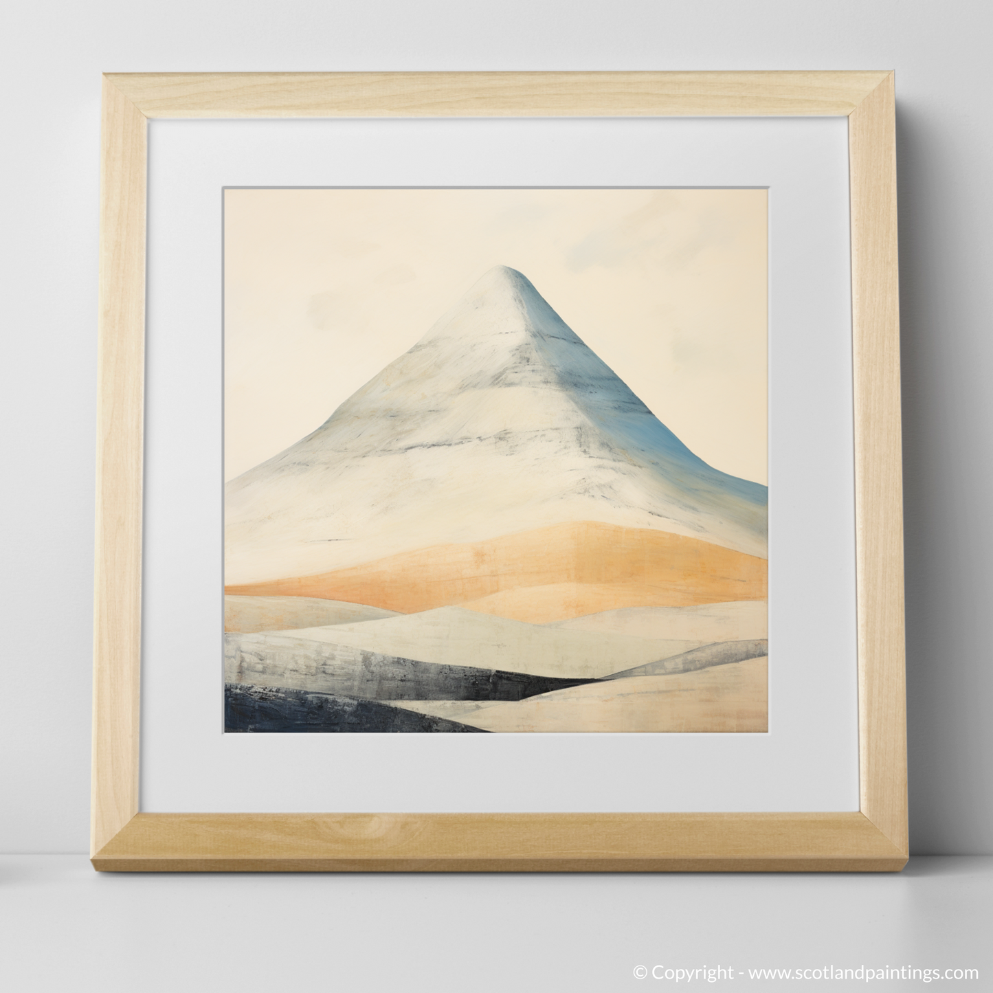 Art Print of Beinn Dòrain with a natural frame
