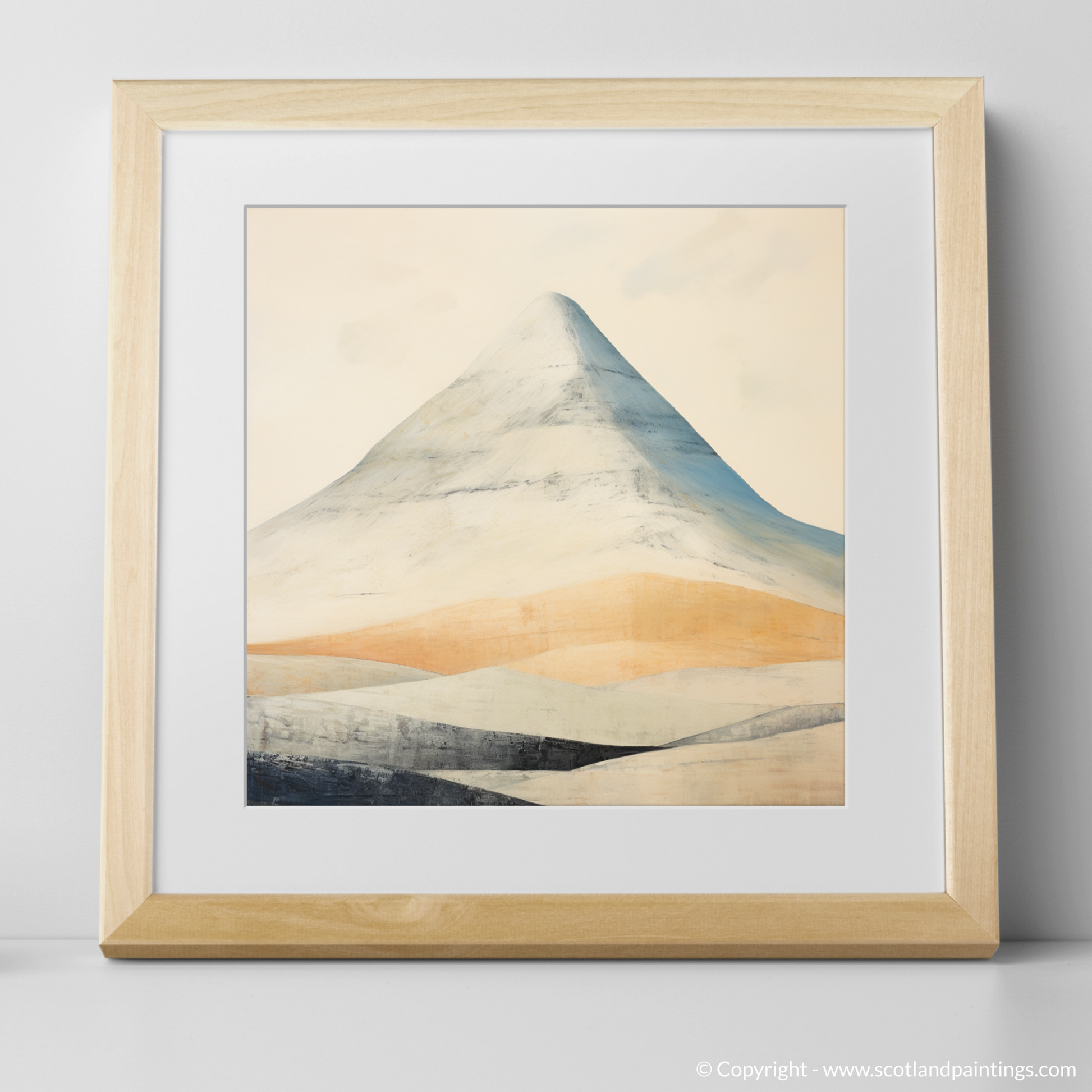 Art Print of Beinn Dòrain with a natural frame
