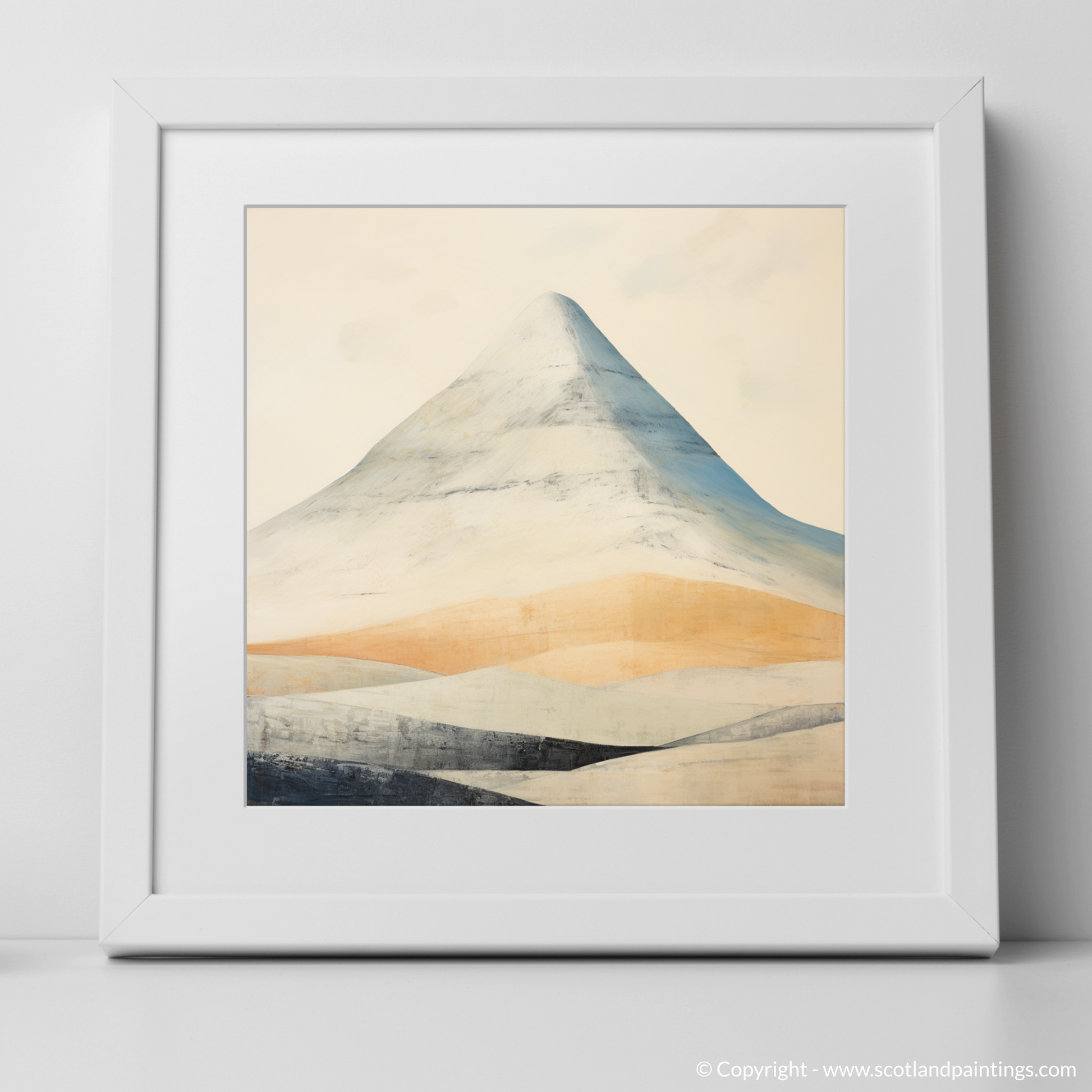 Art Print of Beinn Dòrain with a white frame