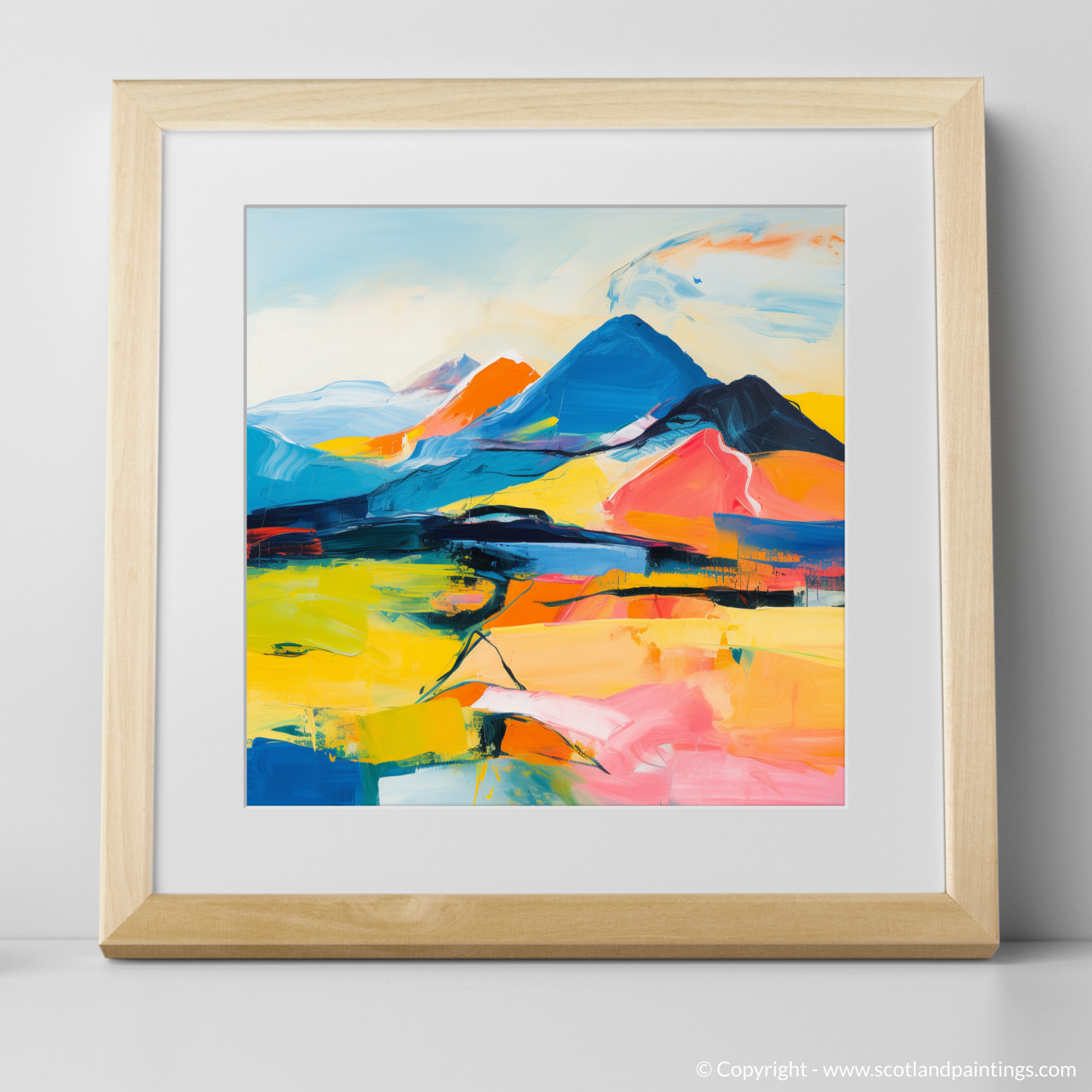 Art Print of Beinn Dòrain with a natural frame