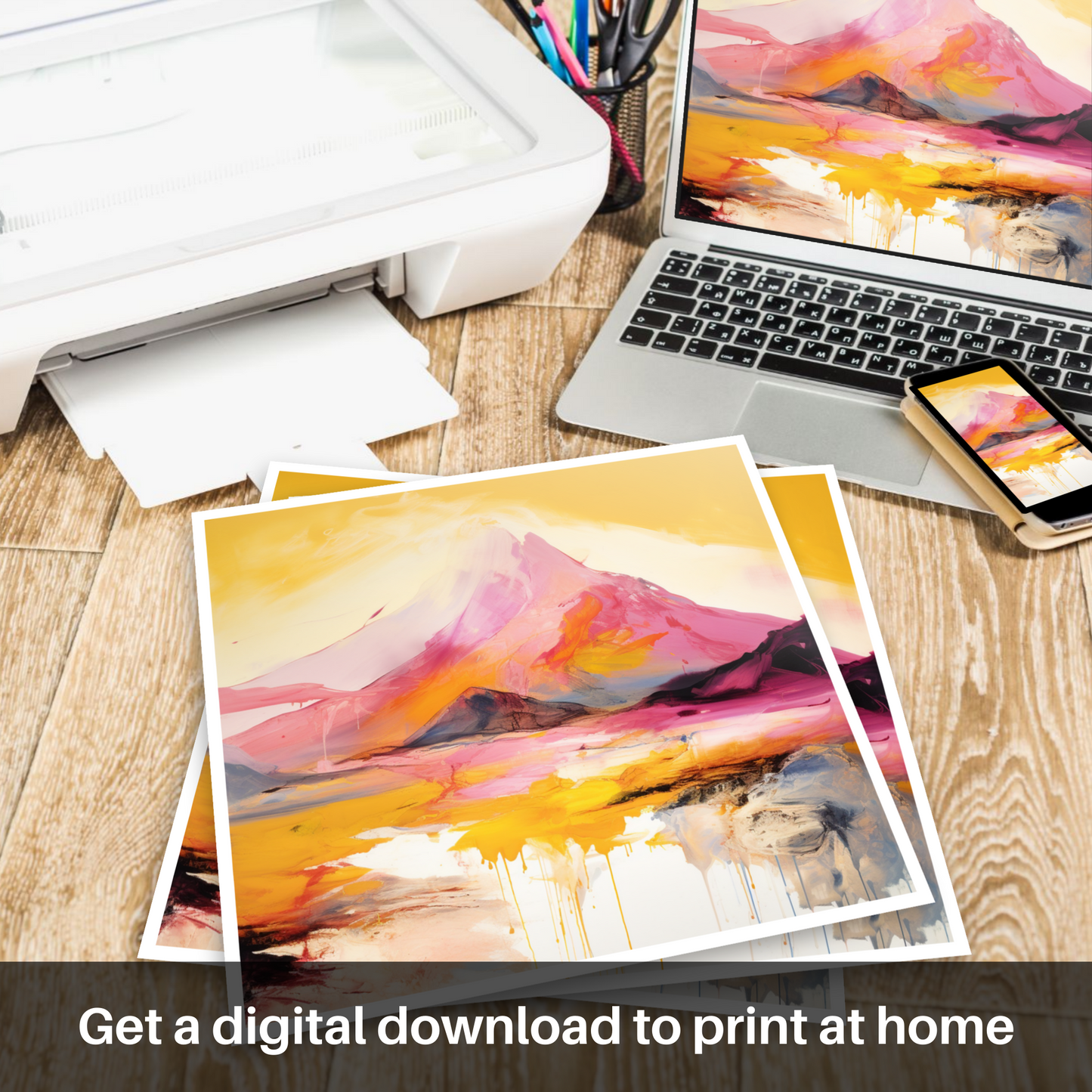 Downloadable and printable picture of Stob Dearg (Buachaille Etive Mòr)