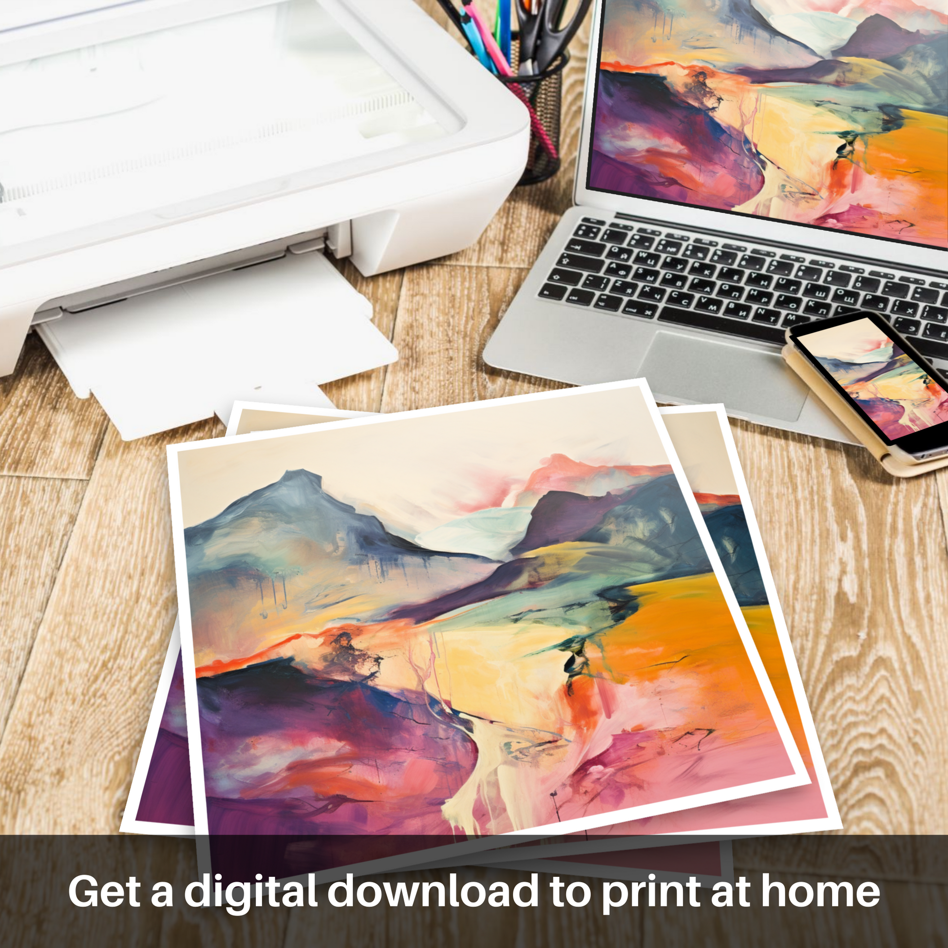 Downloadable and printable picture of Meall Garbh (Càrn Mairg)