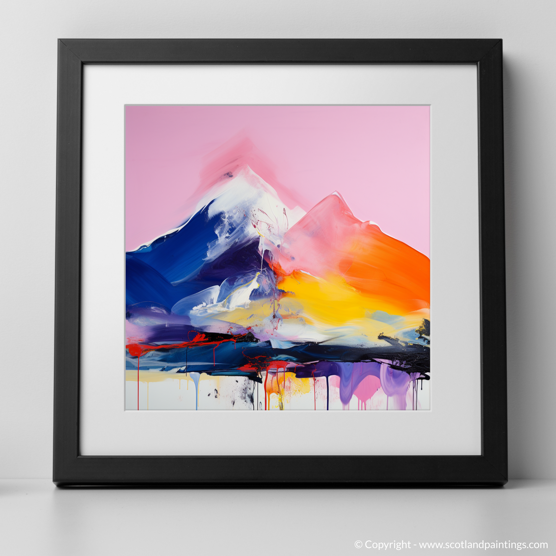 Art Print of Ben More with a black frame