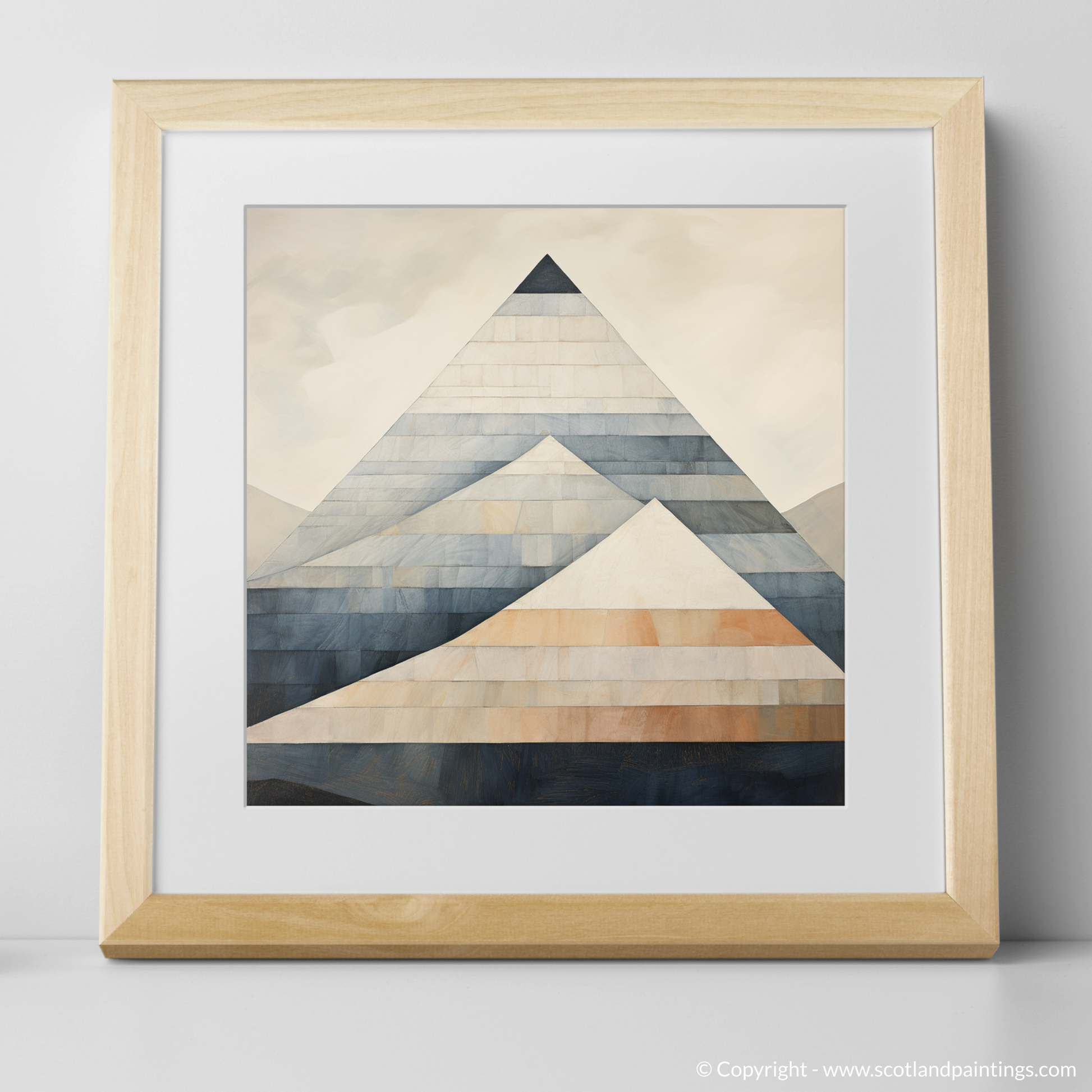 Art Print of Beinn Dòrain with a natural frame