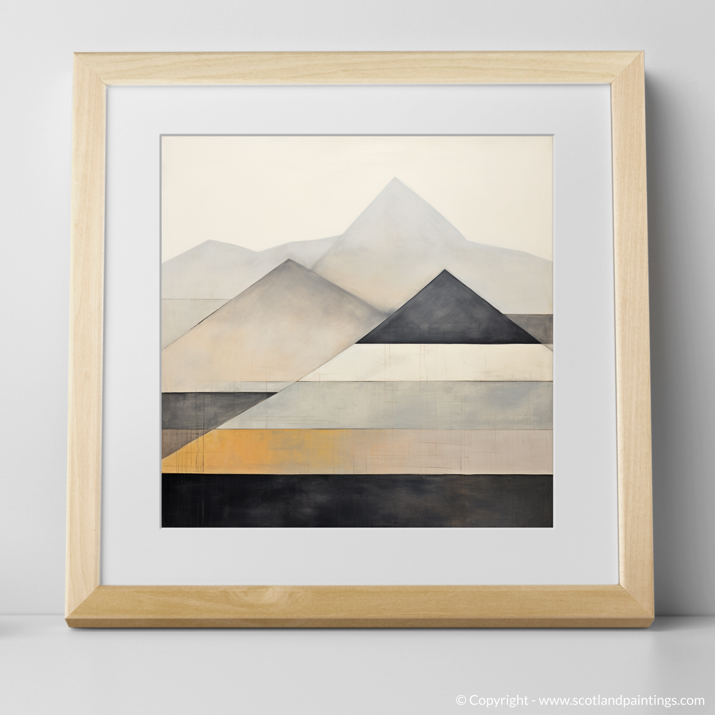 Art Print of Beinn Dòrain with a natural frame