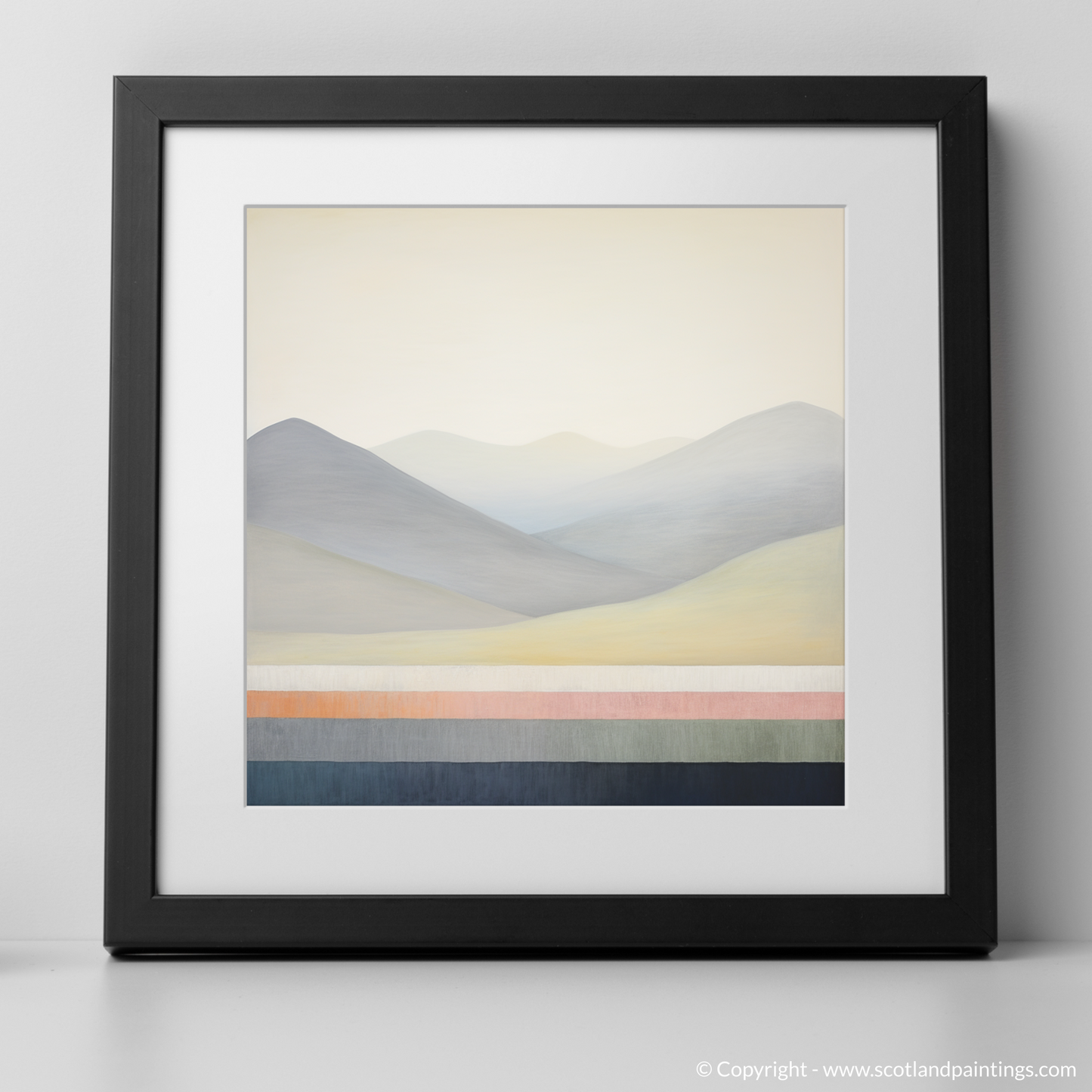 Art Print of The Cairnwell with a black frame