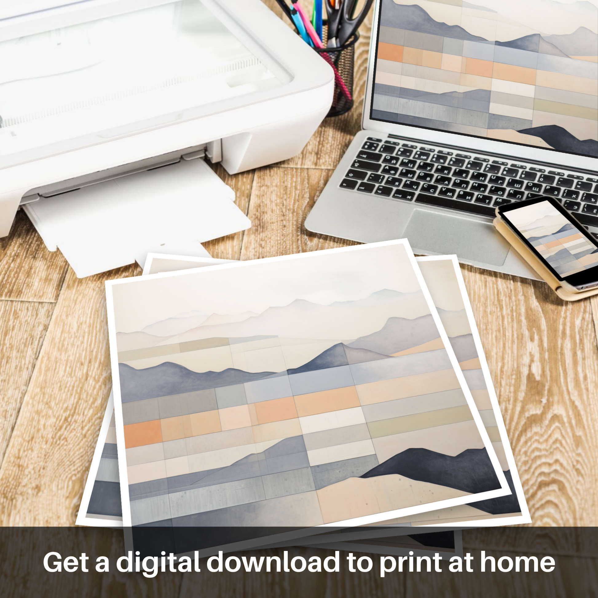 Downloadable and printable picture of Creag Mhòr (Meall na Aighean)