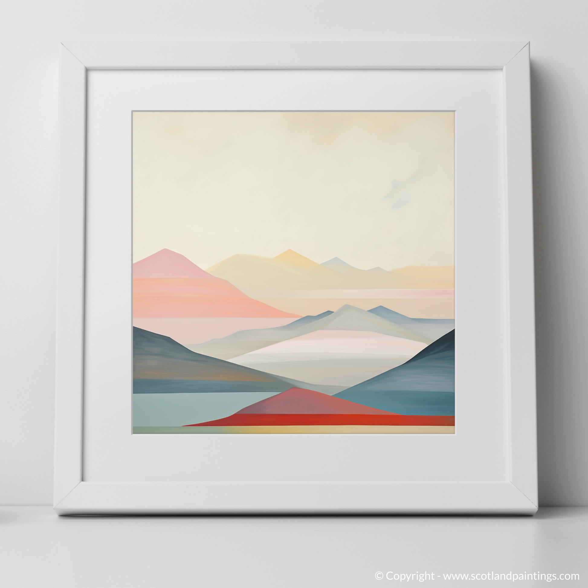 Art Print of Ben Lawers with a white frame