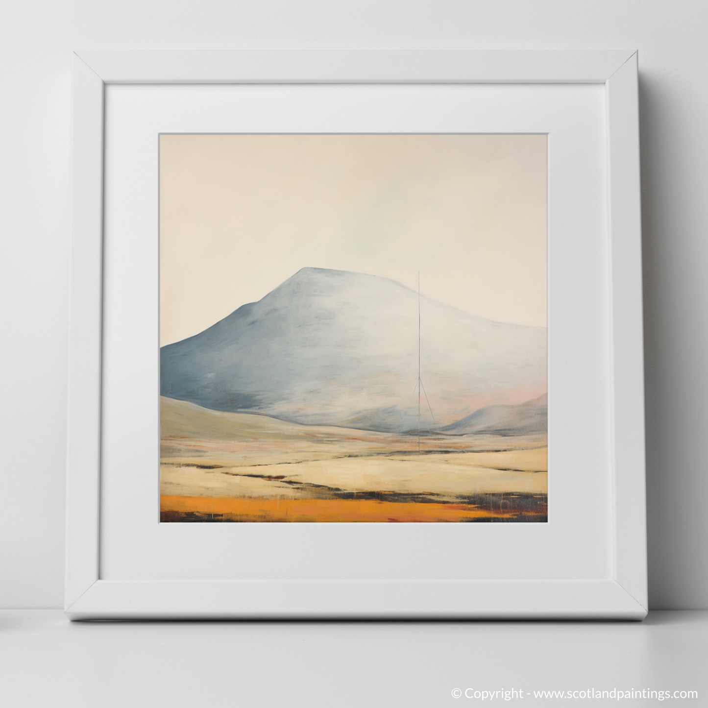 Art Print of The Cairnwell with a white frame